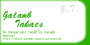 galamb takacs business card
